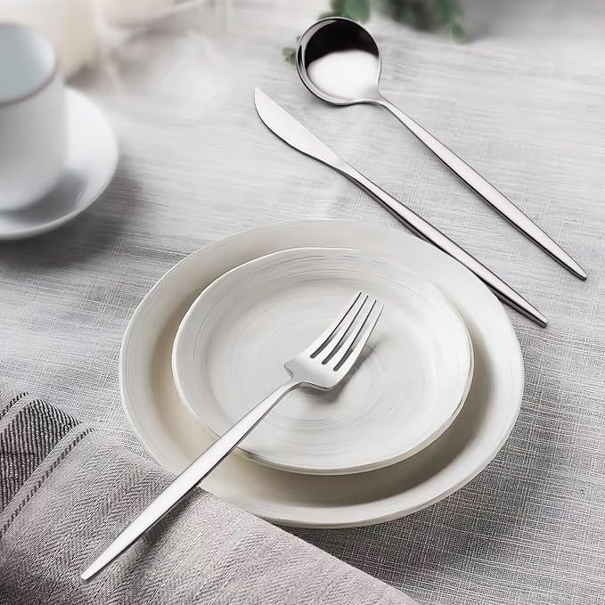 Silverware Set 30 Piece, Wildone Stainless Steel Flatware Set Service - Image 6