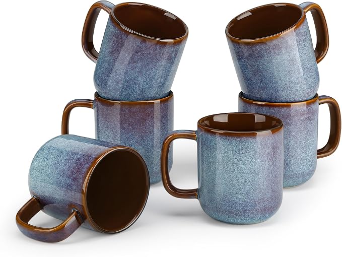 vancasso Coffee Mugs Set of 6, 12 Oz Ceramic Coffee Cups by vancasso