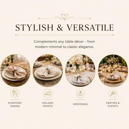 Blush Gold Epoxy Napkin Rings, blush & gold finish, farmhouse & wedding table - Image 6