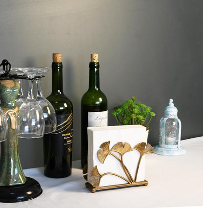 OwlGift Modern Ginkgo Leaves Design Napkin Holder - Image 5