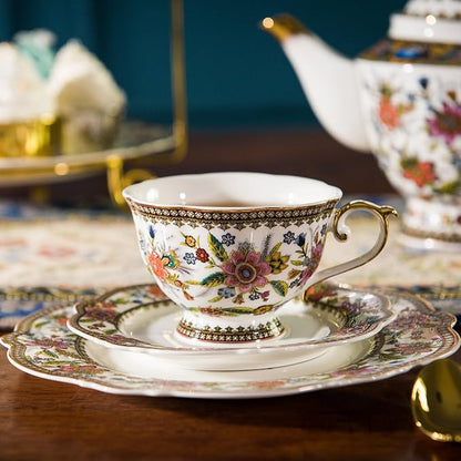 ACMLIFE Bone China Tea Cup and Saucer Set - Image 5