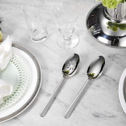 Premium Aline 4-Piece 9-Inch Serving Spoon Set | 18/10 Stainless Steel Serving - Image 5