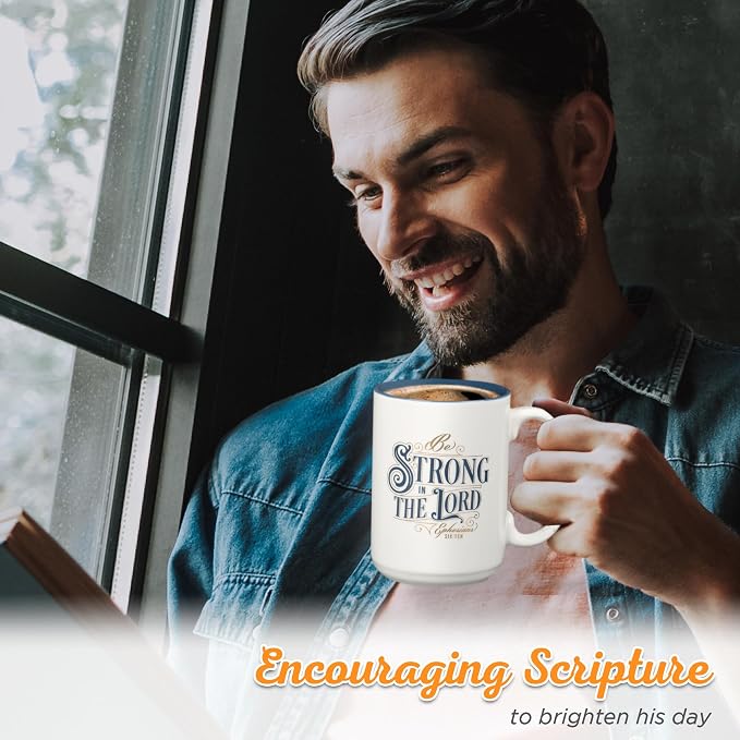 Christian Art Gifts Large Inspirational Scripture Ceramic Coffee & Tea Mug – - Image 4
