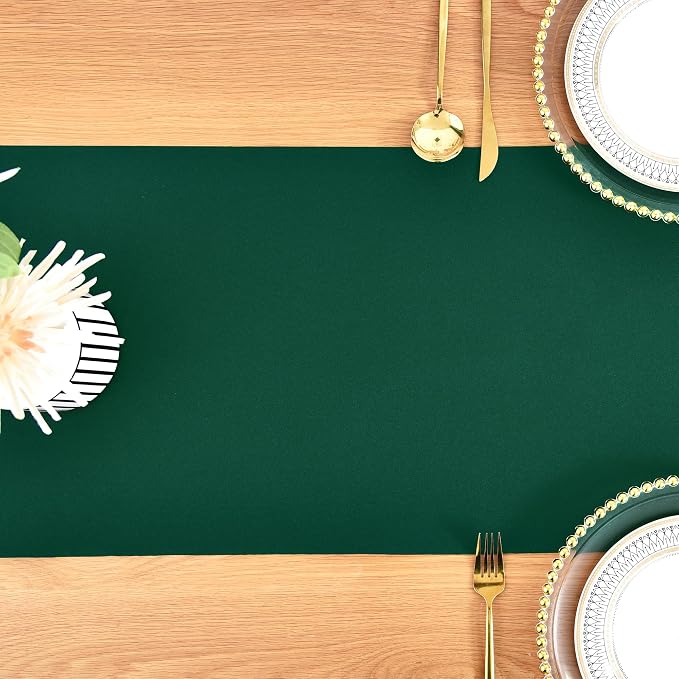 Farmhouse Green Table Runner Dining Table Runners 72 Inches Long Coffee Table - Image 8