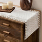 Macrame Side Trim Boho Woven Table Runner, Jute 12x90 Inch | Crochet Hollow by ZEEMARTONLINE