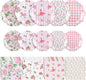 NatNarr 50 Set Pink Floral Plates and Napkins Fancy Tea Party Decor | 9" Floral by NatNarr