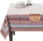Maison d' Hermine Table Cloth Square Table 100% Cotton 54 x 54 Inches Fall Tablecloth Reusable Everyday Use for Thanksgiving Christmas Decorations Dining Farmhouse Party (Fair Isle)