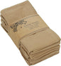 ACCENTHOME Accent Home 100% Cotton Napkins, Delicate Cloth Napkins for Dinners, Parties and Weddings，18 x 18 Inch Set of 12 - Brown
