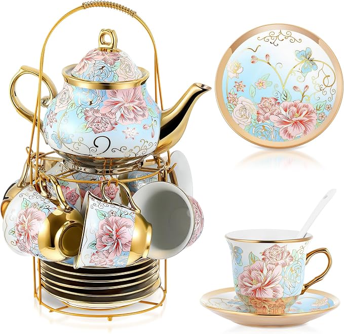 Zhehao 20 Pcs Porcelain Tea Set by Zhehao