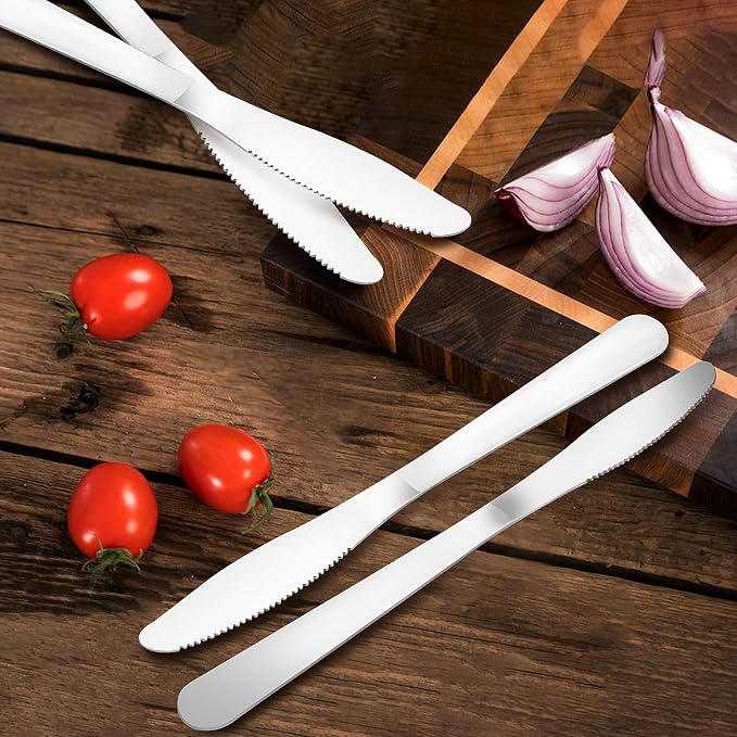 150 Pcs Dinner Knives Butter Knife Bulk 8.3 Inches Stainless Steel Knives - Image 6