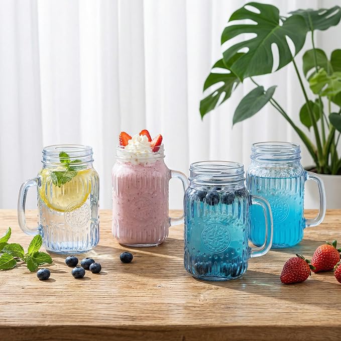 SUT Mason Jar Drinking Glasses - Image 4