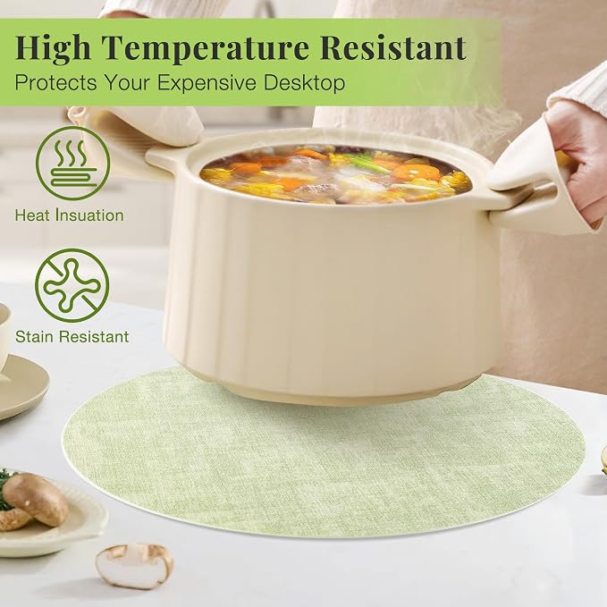 Fyvva Placemats Set of 12, Stain & Scratch Resistant, - Image 3