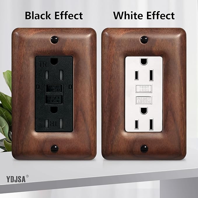 North American Walnut Switchplates and Outlet Covers Decorative Solid Wood Light Switch Cover for Stylish Décor