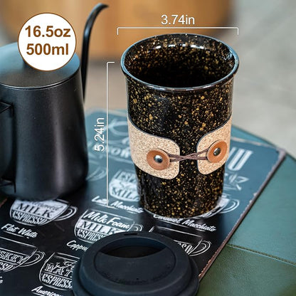 Large Ceramic Travel Coffee Mug - Image 2
