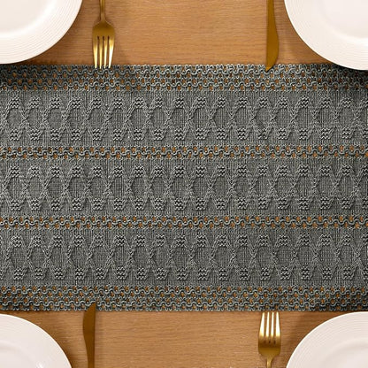 Boho Table Runner Summer Farmhouse Rustic Dining Dresser Scarf Home Decor | - Image 3