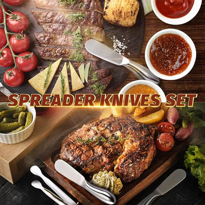 Butter Spreader Knife Set 8 PCS Stainless Steel Cheese Butter Spreader Knives - Image 7