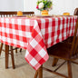 ShinyBeauty 60''x60'' Red & White Checkered Tablecloth by ShinyBeauty