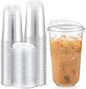 Ziliny 50 Sets Clear Plastic Coffee Cups by Ziliny