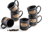 LYEOBOH Coffee Cups, Espresso Cups, Tea Cup, Coffee Mugs Set of 6, 3 oz Ceramic by LYEOBOH