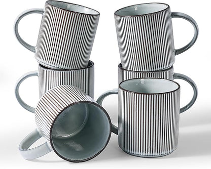 famiware Coffee Mug Set for 6, Star 16 oz Catering Mugs Cup Set by Famiware