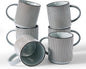 famiware Coffee Mug Set for 6, Star 16 oz Catering Mugs Cup Set by Famiware