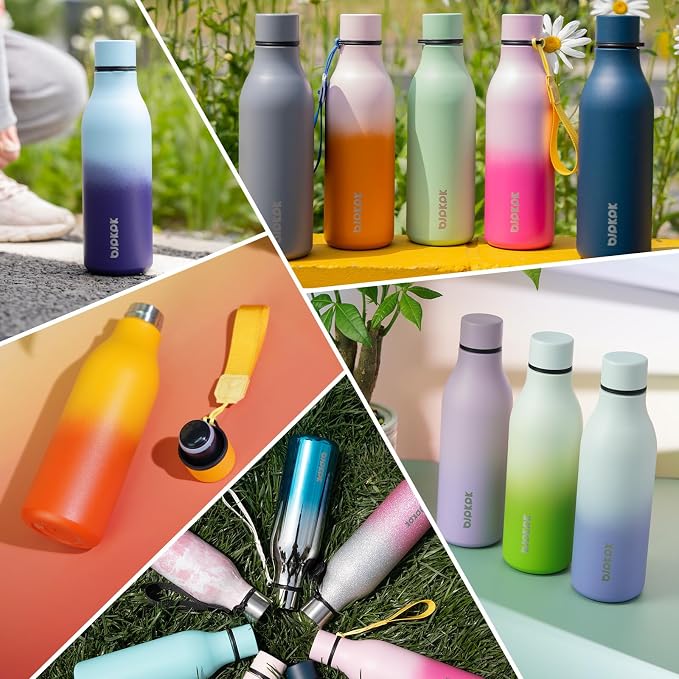 BJPKPK 25oz Insulated Water Bottle, Stainless Steel Bottle - Image 6