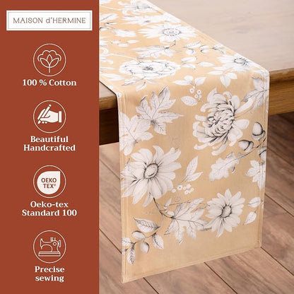 Maison d' Hermine Table Runner 100% Cotton 14.50" x 108" | Table Runners 108 - Image 2