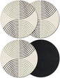 Modern Aesthetic Art Coasters Set of 4, Absorbent Coasters by Unknown