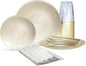 " OCCASIONS " 320pcs set-Wedding Party Disposable Plastic Plate Set -40 x 10'' by OCCASIONSFINESTPLASTICTABLEWARE