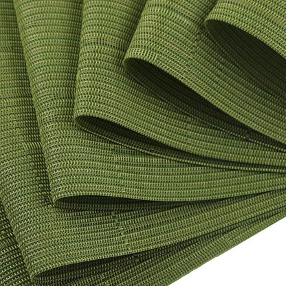 Plastic Placemats,Non Slip Washable Placemats for Dining Table Wipe Clean Table Mats Set of 6 (Sage Green)