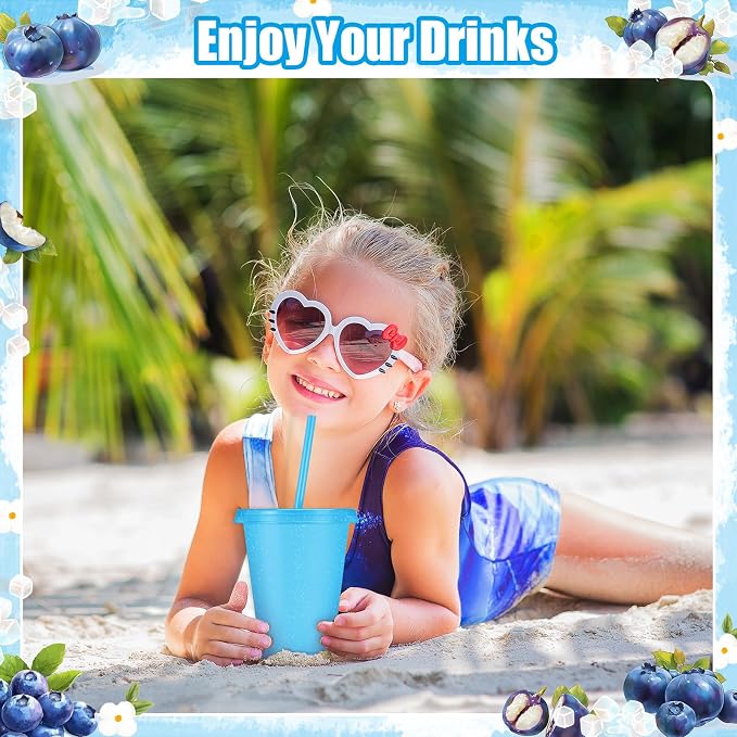24 Pcs Plastic Tumblers with Lids and Straws, Reusable Cups with Lids Plastic - Image 6