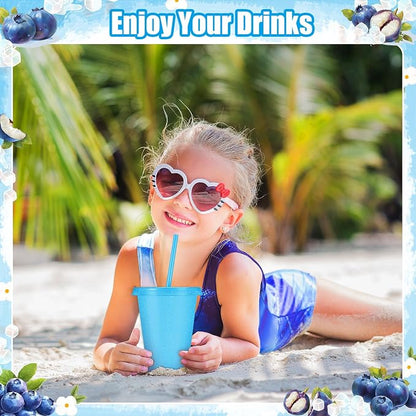 24 Pcs Plastic Tumblers with Lids and Straws, Reusable Cups with Lids Plastic - Image 6