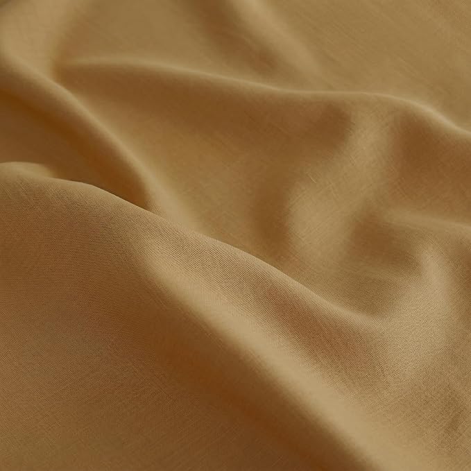 Solino Home 100% Pure Linen Table Runner Caramel Long, Fete 14 x 132 in | Table - Image 4