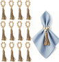 Wood Beads Napkin Rings Natural Wooden Holders by Hagao