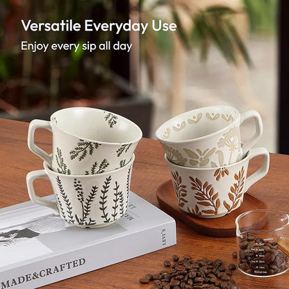 11 oz Ceramic Coffee Mug, Stoneware Teacup - Image 8