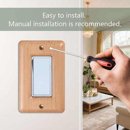 Light Wood Light Switch Cover Plate Decorative Switch Plate Covers In Maple Wood For Elegant Home Decor