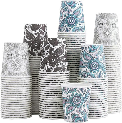 Clawsoff 300 Pack 5 oz Paper Cups Small Disposable Mouthwash Bathroom Cups | by BuyNow