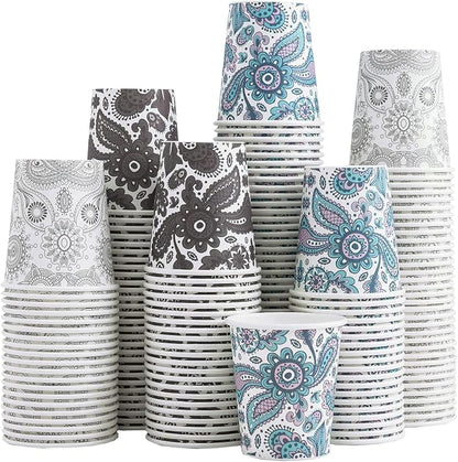 Clawsoff 300 Pack 3 oz Paper Cups Small Disposable Mouthwash Bathroom Cups | by BuyNow
