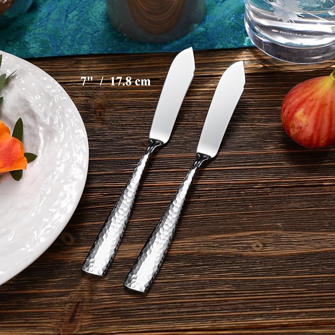 Premium Louis 4-Pc 7-Inch Butter Knives | 18/10 Stainless Steel Butter - Image 4