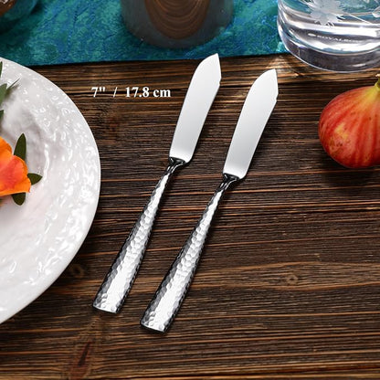 Premium Louis 4-Pc 7-Inch Butter Knives | 18/10 Stainless Steel Butter - Image 4