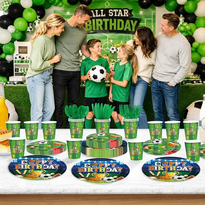 250Pcs Sports Birthday Plates for Boys Birthday Party Supplies Serves 50 | - Image 5