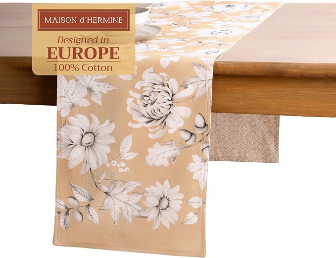 Maison d' Hermine Table Runner 100% Cotton 14.50" x 72" | Table Runners 72 by MaisondHermine