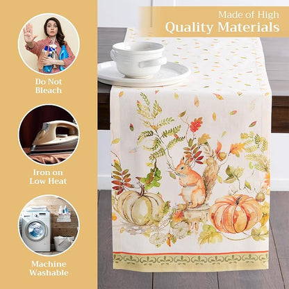 Maison d' Hermine Table Runner 100% Cotton 14.50" x 108" | Table Runners 108 - Image 3