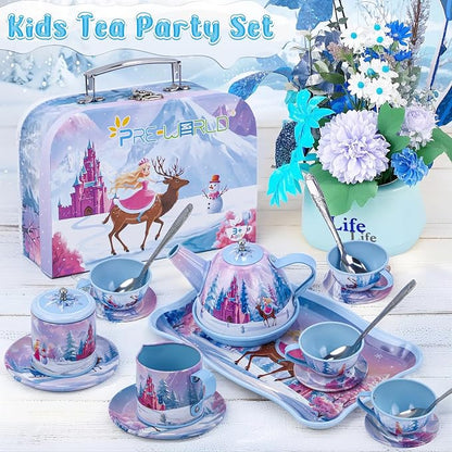 Tea Party Sets for Toddlers 3-5, PRE-WORLD Princess Tea Time Toy - Image 2