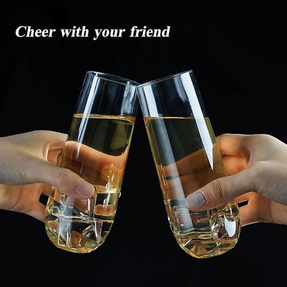 Bestluck 36 Pack 9 oz Clear Stemless Plastic Champagne Flutes | Clear - Image 5