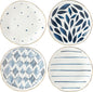 Lenox Blue Bay 4-Piece Tidbit Plates, Dessert Plate Set by Lenox