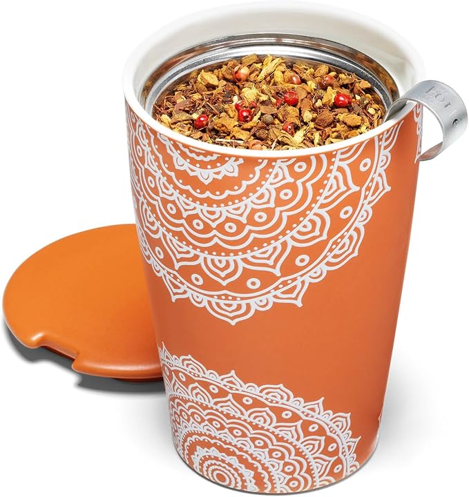 Tea Forte Double-Walled Ceramic Kati Cup, 12 oz | Insulated Ceramic - Image 4