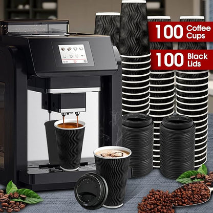 Ginkgo 100 Pack 16 oz Disposable Insulated Coffee Cups - Image 6