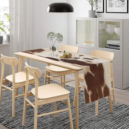 Cow Print Table Runner, 13x120 Inch - Image 3