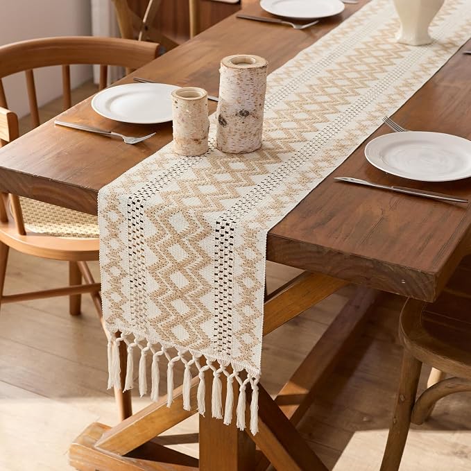 Baccessor Boho Macrame Table Runner - Image 2